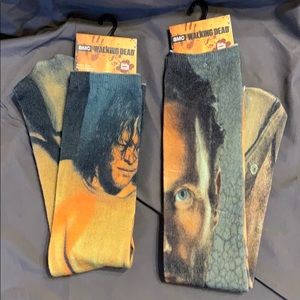 Two pairs of Walking dead socks